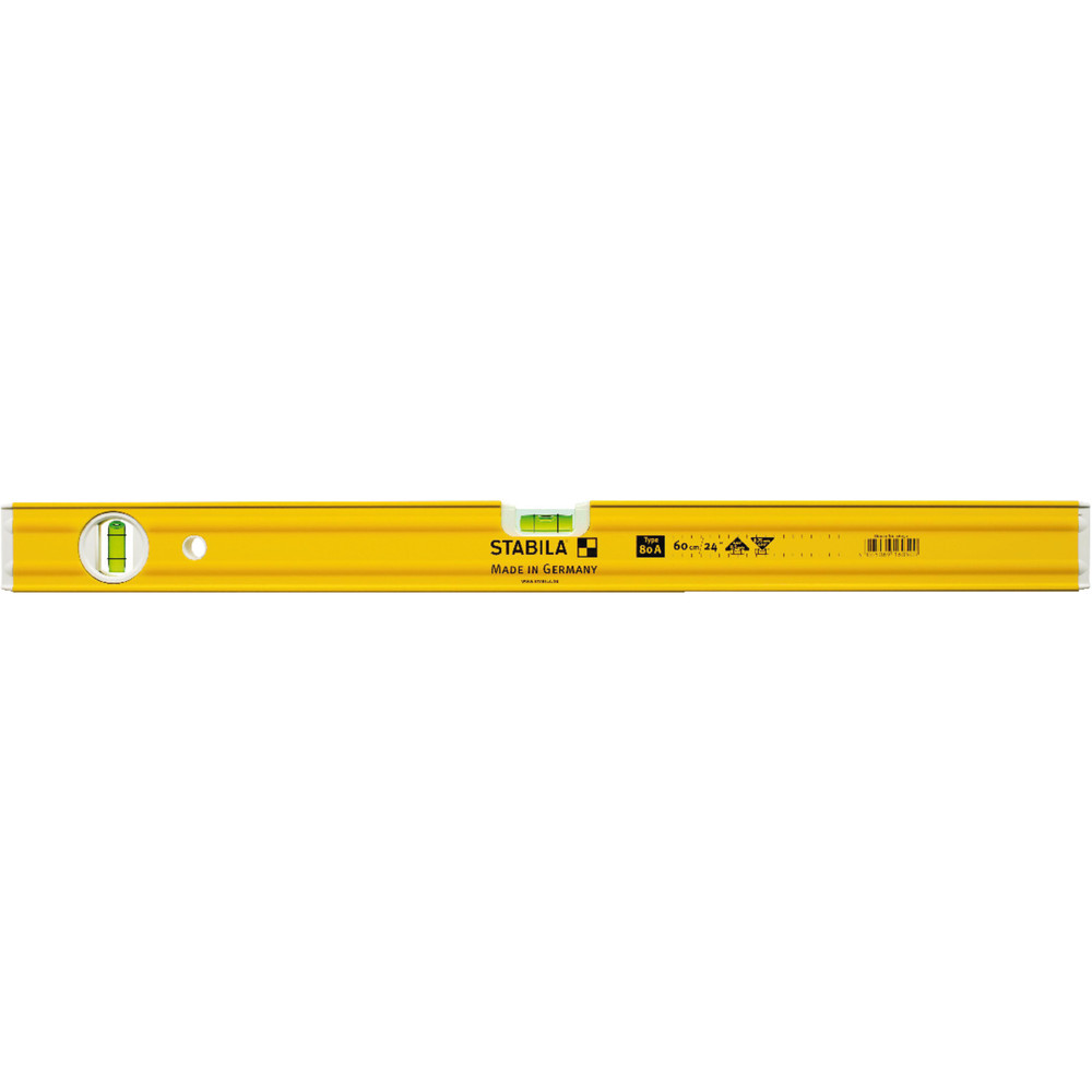 STABILA Leichtmetall-Wasserwaage mit Umschlagmessung Type 80 A, 60cm Produktbild img1 L