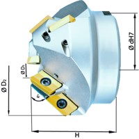 Produktbild von null - Fasenfräser 45° Z 6 für XPHT16