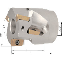 Produktbild von format - Walzenstirnfräser 90° mit Innenkühlung ø50mm Z 3