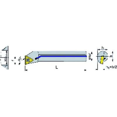 Produktbild von FORMAT - Bohrstange 90° mit Innenkühlung A25S STFCL 16