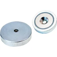 beloh Neodym-Magnet-Flachgreifer mit Durchgangsbohrung und Ansenkung Produktbild