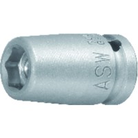 Produktbild von ASW - Kraft-Steckschlüssel-Einsatz 1/4" 10mm Magn.