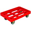 Produktbild von E.S.B. - Transportroller 610 x 410mm rot, mit 4 Lenkrollen