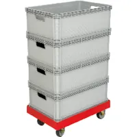 Produktbild von E.S.B. - Transportroller 610 x 410mm blau, mit 4 Lenkrollen