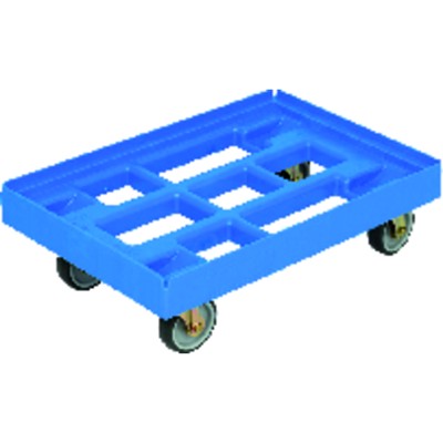 Produktbild von E.S.B. - Transportroller 610 x 410mm rot, mit 4 Lenkrollen