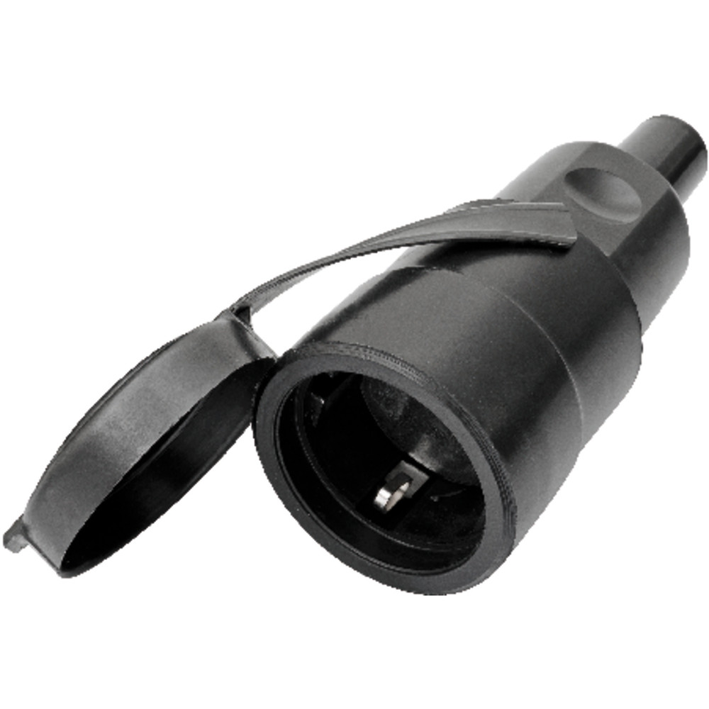 Schutzkontakt-Kupplung, Vollgummi, IP44 250 V, 10-16 A Produktbild img1 L