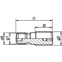 Produktbild von HAIMER® - Anzugsbolzen Deckel SK40-M16 S20x2