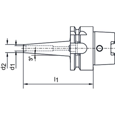 Produktbild von HAIMER® - Mini Schrumpffutter DIN 69863A 12,0 x 120mm A-63