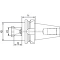 Produktbild von HAIMER® - Aufsteckfräsdorn JISB6339ADB BT50-27