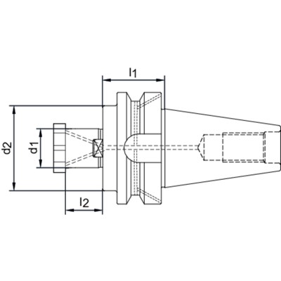 Produktbild von HAIMER® - Aufsteckfräsdorn JISB6339ADB BT50-27