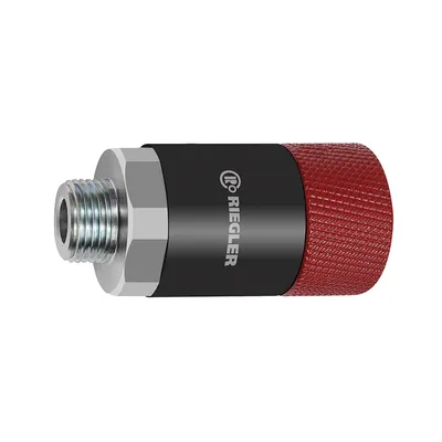 Produktbild von RIEGLER - Dreh-Sicherheitskupplung NW 11, ISO 6150 C, Stahl, G 3/4 AG (426.14-D