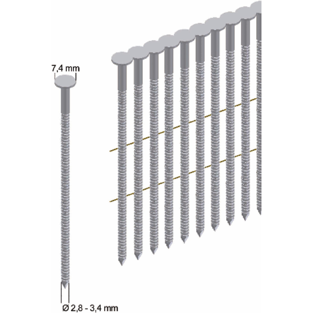 PREBENA® Coilnägel (Rundkopf) Typ CNW Produktbild img1 L
