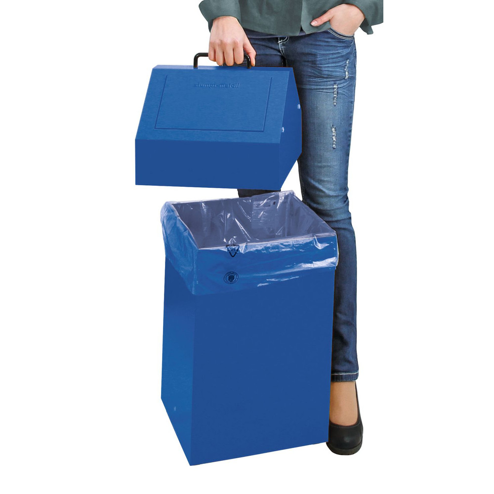 stumpf® Wertstoffsammler 45 l blau stationär Produktbild img2 L