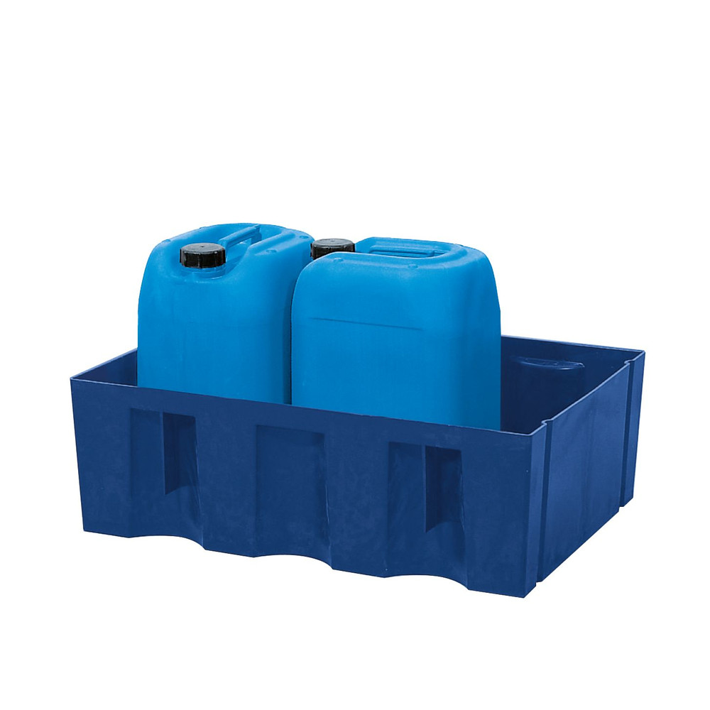 asecos® Auffangwanne Kunststoff 60 L ohne Gitterrost Produktbild img1 L