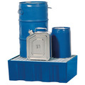asecos® Auffangwanne Kunststoff 60 L mit verzinktem Gitterrost Produktbild