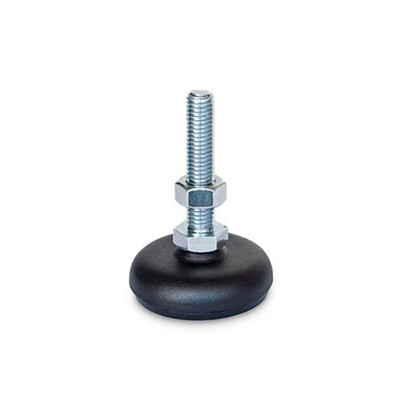 Produktbild von Ganter Norm® - Stellfüße, Stahlblech, mit Gummiauflage (30-100-M10-100-A5-SK)