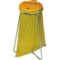 Produktbild von NOBRAND - Abfallsammler 1x 120 l Stationär mit Deckel, gelb