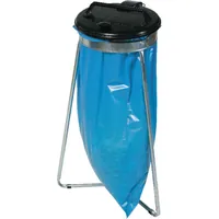 Abfallsammler 1x120 l Stationär mit Deckel schwarz Produktbild