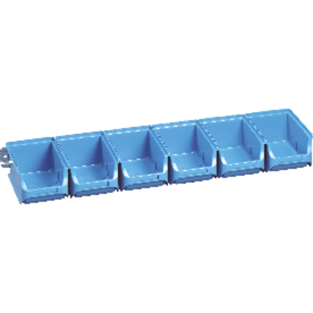 allit Sichtboxen-Set blau 613x165x75mm Produktbild img1 L
