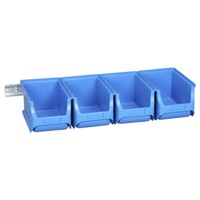 Produktbild von allit® - Sichtboxen-Set blau 600x240x125mm