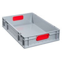 Produktbild von allit® - ProfiPlus EuroBox 612, grau/rot