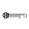Produktbild von Wiha® - Stiftschlüssel-Set 352 HM5B 5-teilig Kunststoffhalter Sechskant außen