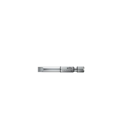 Produktbild von Wiha® - Bit Schlitz 7040 Z DIN ISO 1173 E 6,3 6,3mm / 1/4" 3x0,5x50mm