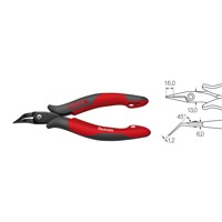 Produktbild von Wiha® - Flachzange Z 36 1 03 flach, spitz zulaufend Mehrkomponenten 45° 158mm B