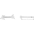 Produktbild von STAHLWILLE® - Kleiner Doppelmaulschlüssel ELECTRIC SW.13mm L.131mm