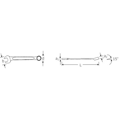 Produktbild von STAHLWILLE® - Ring-Maulschlüssel Spline Größe 14 7/16" L.135mm