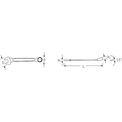 Produktbild von STAHLWILLE® - Ring-Maulschlüssel OPEN-BOX SW.8mm L.115mm