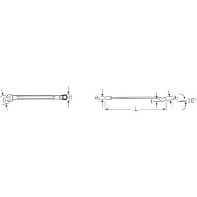 Produktbild von STAHLWILLE® - Ring-Maulschlüssel SW.75mm L.810mm