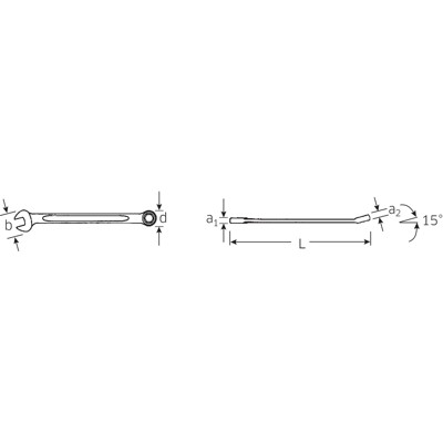 Produktbild von STAHLWILLE® - Ring-Maulschlüssel OPEN-BOX SW.3,2mm L.75mm