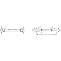 Produktbild von STAHLWILLE® - Doppelringschlüssel SW.1/2 x 9/16" L.141mm