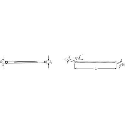 Produktbild von STAHLWILLE® - Doppelringschlüssel Spline Größe 12 x 14 3/8 x 7/16" L.250mm