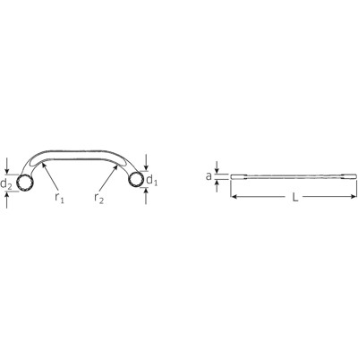 Produktbild von STAHLWILLE® - Doppelringschlüssel STARTER SW.11 x 13mm L.150mm