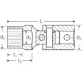 Produktbild von STAHLWILLE® - 1/4" (6,3mm) Gelenk-Steckschlüsseleinsatz Spline Größe 10 SW 5/16