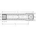 Produktbild von STAHLWILLE® - 1/4" (6,3mm) Steckschlüsseleinsatz Spline SW.7/32" L.50,8mm