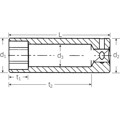 Produktbild von STAHLWILLE® - 1/4" (6,3mm) Steckschlüsseleinsatz 6-kant SW.9mm L.50mm