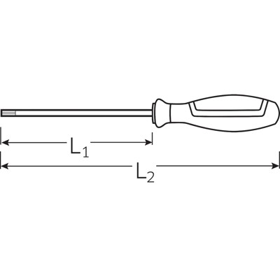 Produktbild von STAHLWILLE® - TORQ-SET®-Schraubendreher DRALL+ Größe 6 Klingen-L.100mm