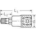 Produktbild von STAHLWILLE® - 1/2" (12,5mm) Schraubendrehereinsatz Größe M14 L.60mm