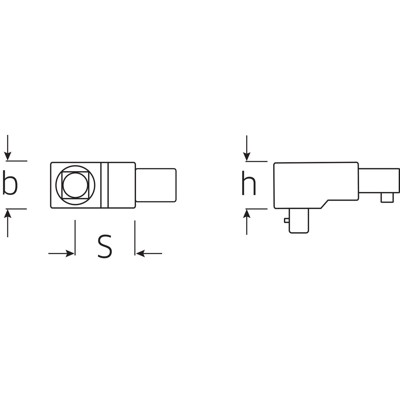 Produktbild von STAHLWILLE® - Vierkant-Einsteckwerkzeug Außen-4kant 3/4" Wkz.Aufn.22x28mm