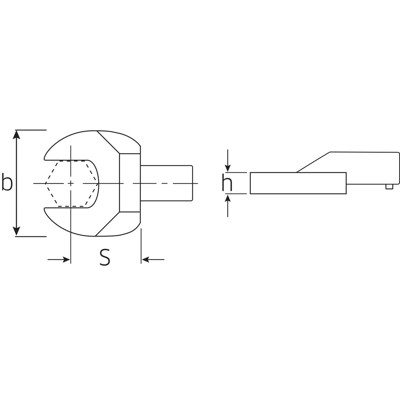 Produktbild von STAHLWILLE® - Maul-Einsteckwerkzeug SW.30mm Wkz.Aufn.22x28mm