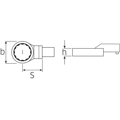 Produktbild von STAHLWILLE® - Ring-Einsteckwerkzeug SW.5/16" Wkz.Aufn.9x12mm