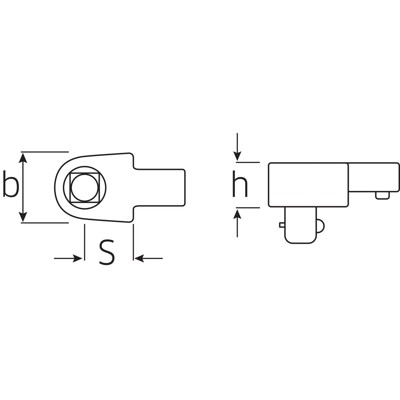 Produktbild von STAHLWILLE® - Vierkant-Einsteckwerkzeug Größe 5 Außen-4kant 3/8" Wkz.Aufn.9x12m