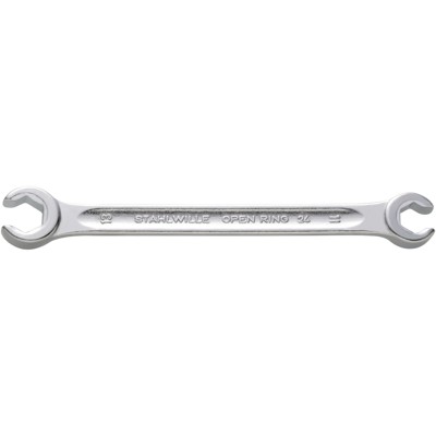 Produktbild von STAHLWILLE® - Offener Doppelringschlüssel abgew. OPEN-RING SW.10 x 11mm L.155mm