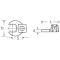 Produktbild von STAHLWILLE® - CROW-FOOT-Schlüssel SW.17mm Innen-4kant 3/8" L.42,5mm