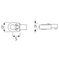 Produktbild von STAHLWILLE® - Bit-Einsteckknarre Größe 4 Innensechskant 1/4" Wkz.Aufn.9x12mm