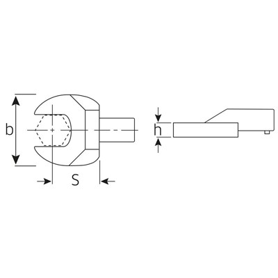 Produktbild von STAHLWILLE® - Maul-Einsteckwerkzeug SW.30mm Wkz.Aufn.22x28mm