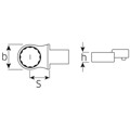 Produktbild von STAHLWILLE® - Ring-Einsteckwerkzeug SW.7mm Wkz.Aufn.9x12mm